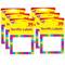 Trend Enterprises® Rainbow Plaid Terrific Labels™, 6 Packs of 36